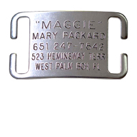 collar tag adjustable collar style